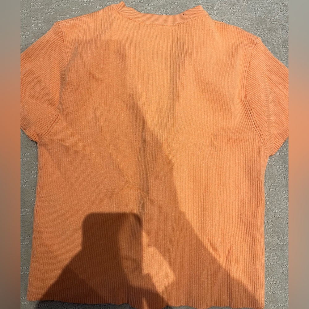 Zara Orange Button Up - Picture 2 of 2